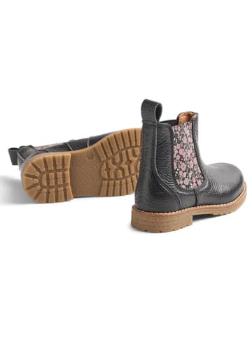 Wheat Leder-Chelsea-Boots in Schwarz