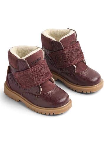 Wheat Leder-Winterboots in Braun