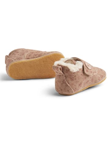 Wheat Leren pantoffels lichtroze
