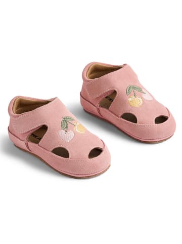 Wheat Leren enkelsandalen lichtroze