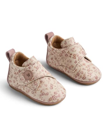 Wheat Leren pantoffels beige