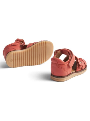 Wheat Leren enkelsandalen rood