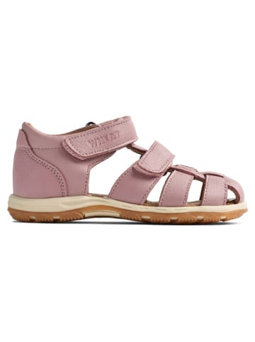 Wheat Leren enkelsandalen lichtroze
