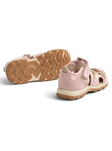 Wheat Leder-Halbsandalen in Rosa