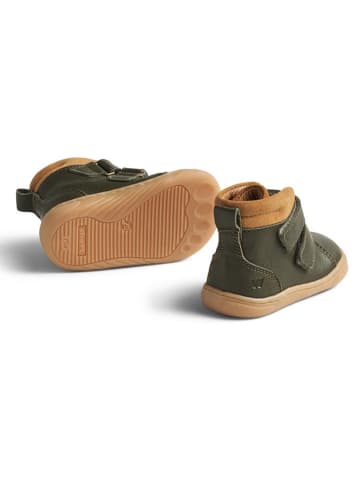 Wheat Leder-Boots in Dunkelgrün