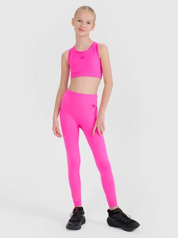 4F Legginsy sportowe w kolorze różowym