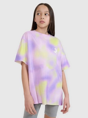 4F Shirt paars/geel/lichtroze