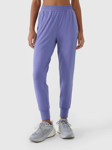 4F Sweatbroek paars/lichtblauw