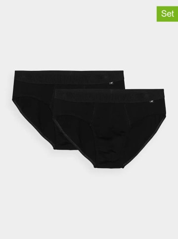 4F 2-delige set: slips zwart
