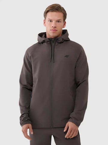 4F Sweatjacke in Braun