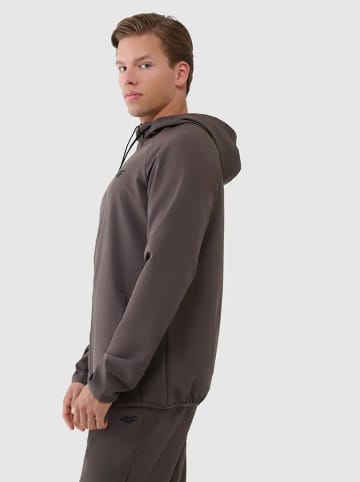 4F Sweatjacke in Braun