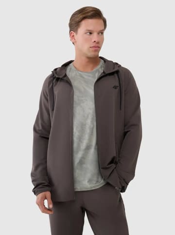 4F Sweatjacke in Braun