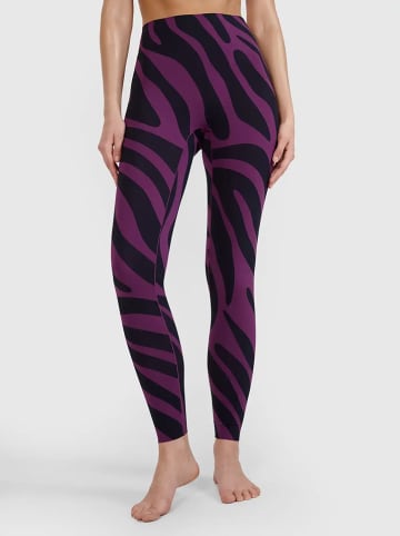 4F Funktionsleggings in Lila/ Schwarz