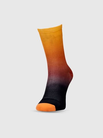4F Laufsocken in Orange/ Schwarz