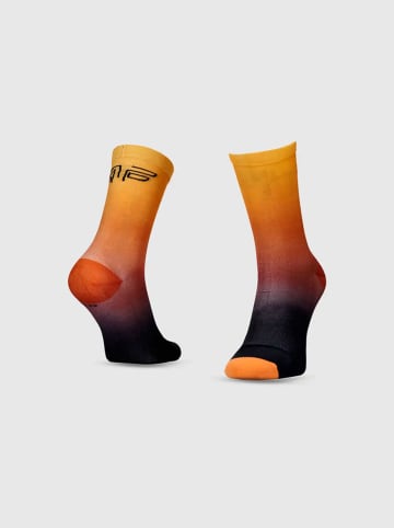 4F Laufsocken in Orange/ Schwarz
