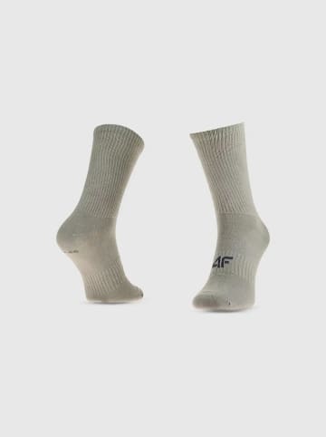 4F 3er-Set: Sportsocken in Orange/ Grau/ Dunkelblau