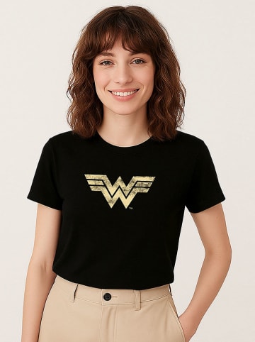 WOOOP Koszulka "Wonder woman vintage" w kolorze czarnym