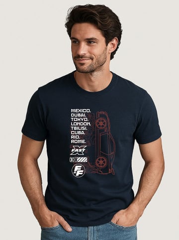 WOOOP Shirt "Fast and furious" in Dunkelblau