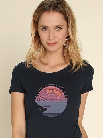 WOOOP Shirt "The mountains are calling" in Dunkelblau