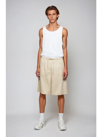 Weekday Leinen-Bermudas in Beige