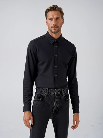 Weekday Hemd - Regular fit - in Schwarz
