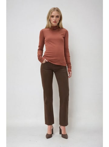 Weekday Longsleeve in Hellbraun