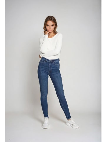 Monki Spijkerbroek - slim fit - blauw