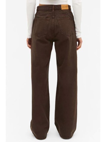 Monki Spijkerbroek - comfort fit - bruin