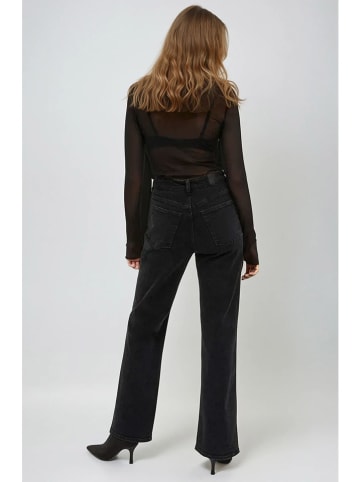 Monki Dżinsy - Regular fit - w kolorze czarnym
