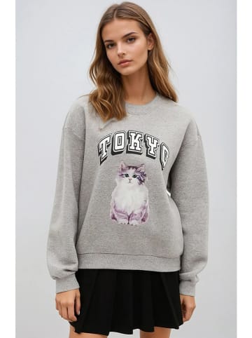 Monki Bluza w kolorze szarym