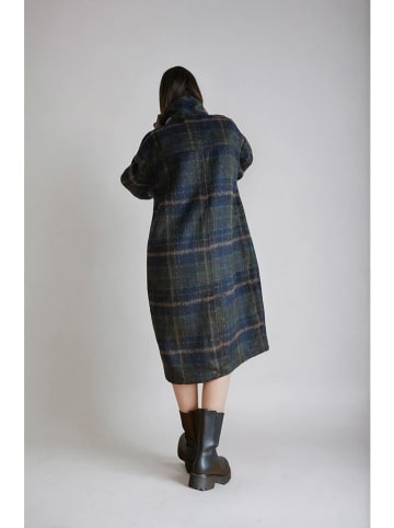 Monki Płaszcz przejściowy w kolorze granatowo-oliwkowym