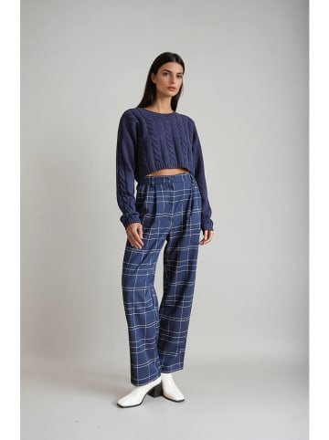 Monki Broek donkerblauw