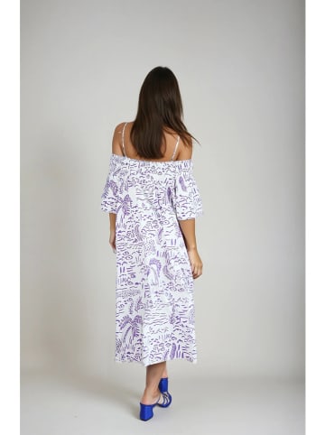 Monki Kleid in Weiß/ Lila
