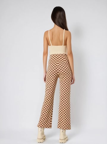Monki Hose in Beige/ Braun