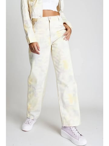 Monki Spijkerbroek - regular fit - crème