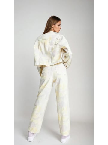 Monki Spijkerbroek - regular fit - crème