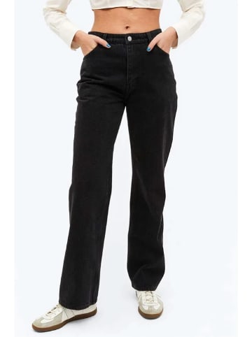 Monki Dżinsy - Regular fit - w kolorze czarnym