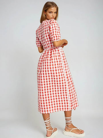 Monki Kleid in Rot/ Weiß