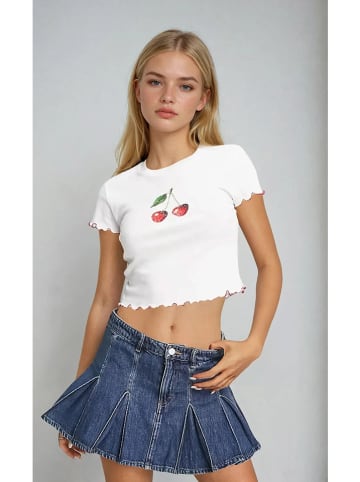 Monki Spijkerrok blauw