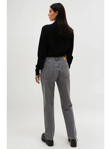 Monki Spijkerbroek - regular fit - grijs