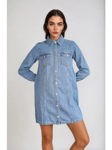 Monki Jeans-Kleid in Hellblau