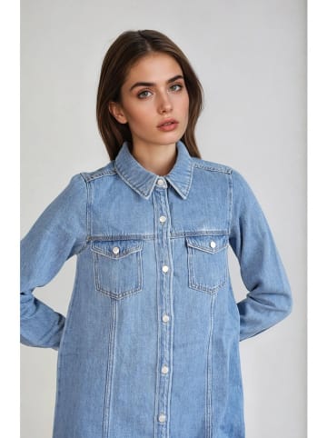 Monki Jeans-Kleid in Hellblau