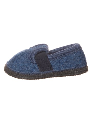 lamino Gebreide pantoffels donkerblauw/antraciet