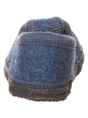 lamino Gebreide pantoffels donkerblauw/antraciet