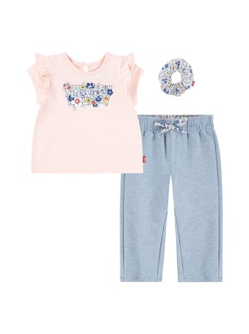 Levi's Kids 2-częściowy zestaw w kolorze jasnoróżowo-błękitnym