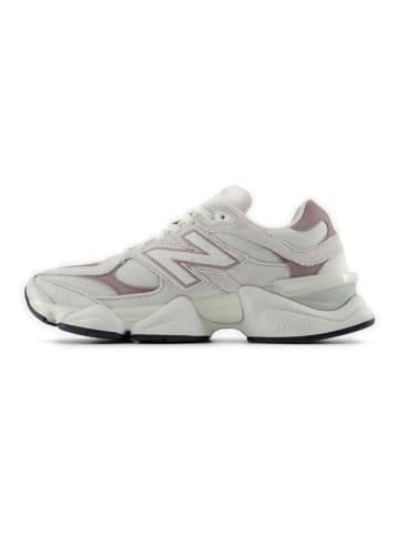 New Balance Skórzane sneakersy "9060" w kolorze szaro-jasnoróżowym