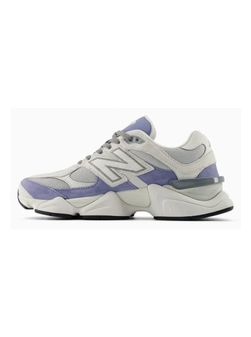 New Balance Leder-Sneakers "9060" in Grau/ Blau