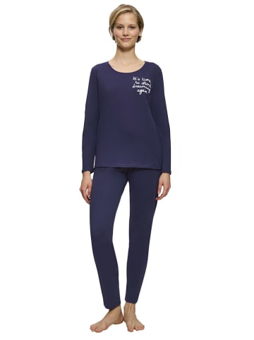 Triumph Pyjama in Dunkelblau