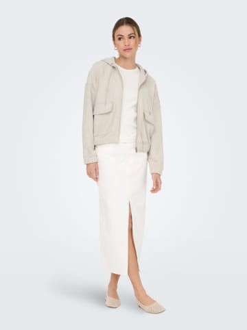 ONLY Sweatjacke in Creme