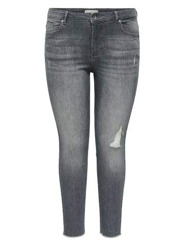 ONLY Carmakoma Dżinsy - Skinny fit - w kolorze szarym